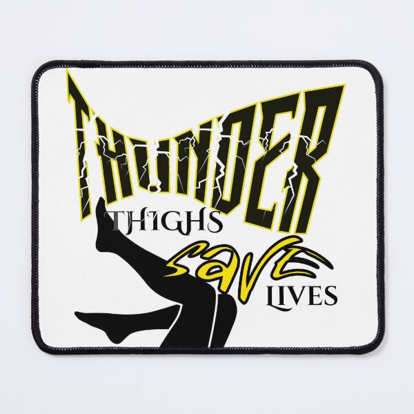 Item preview, Thunder Thighs Save Lives Design Sticker, Pin, Magnet, Art, etc. designed and sold by eggface.sandwich.