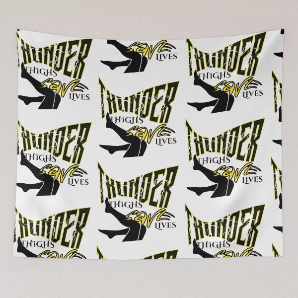 Item preview, Thunder Thighs Save Lives Design Sticker, Pin, Magnet, Art, etc. designed and sold by eggface.sandwich.