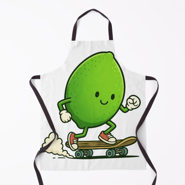 Item preview, Cool Lime on a Skateboard – Fun Cartoon Character designed and sold by haitrieuic96.