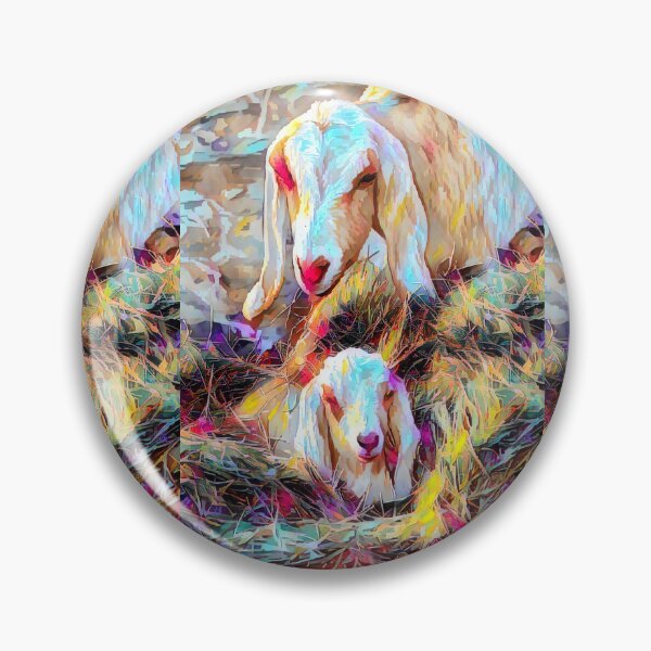 Item preview, Nubian Goats watercolor goats  designed and sold by RobynPeters1836.