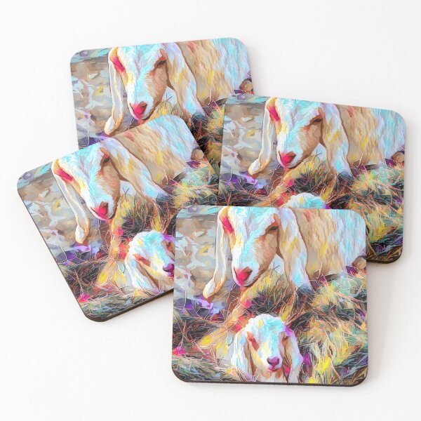 Item preview, Nubian Goats watercolor goats  designed and sold by RobynPeters1836.