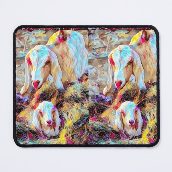 Item preview, Nubian Goats watercolor goats designed and sold by RobynPeters1836.