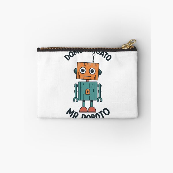 Item preview, Fun and colorful retro robot design with a playful expression and keyhole on the chest “Domo Arigato Mr. Roboto” designed and sold by Ai-Cases-Store.