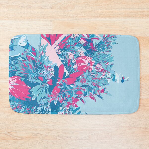 Item preview, Australian Flowers Eucalyptus Protea bouquet pink blue designed and sold by blueidesign.