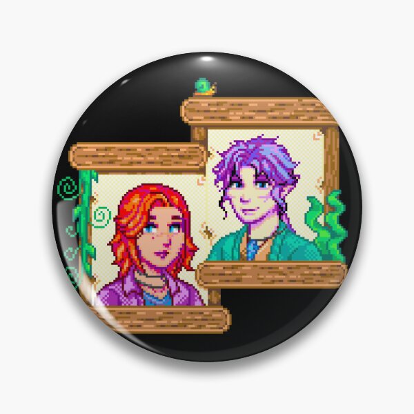 Item preview, Bubbles and Haiko Stardew Portrait designed and sold by BubblingStatic.