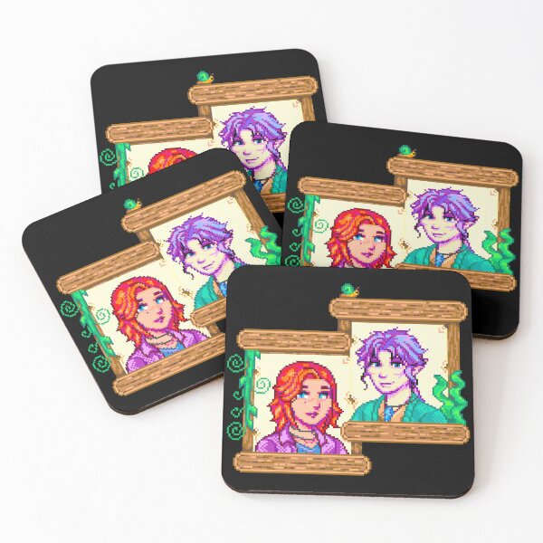 Item preview, Bubbles and Haiko Stardew Portrait designed and sold by BubblingStatic.