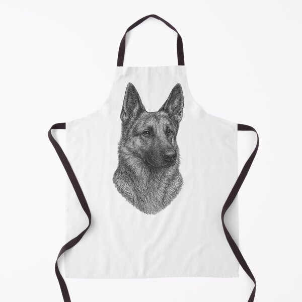 Item preview, Major – Detailed Pencil Sketch of a German Shepherd designed and sold by BarkAndWear.