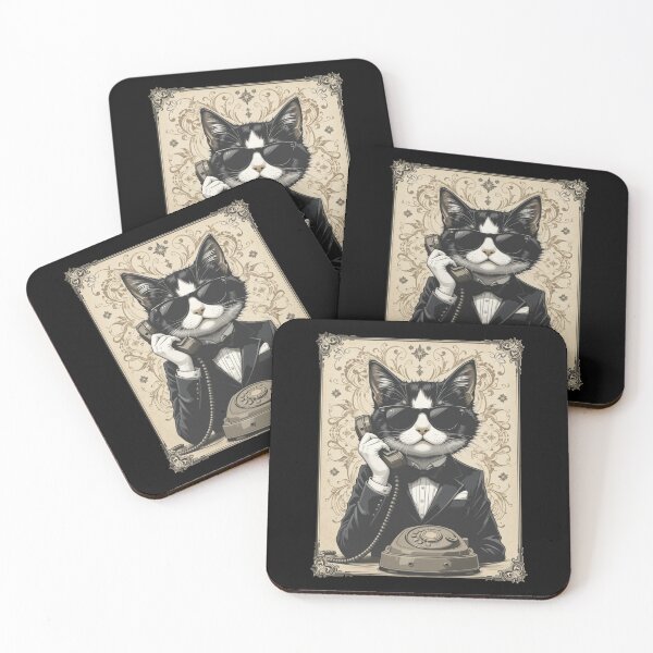Item preview, Tuxedo cat talking designed and sold by DigitalArtTK.