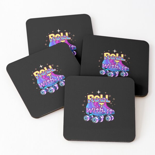 Item preview, Roll With It – Y2K Roller Disco Vibes designed and sold by Zenthosprint.