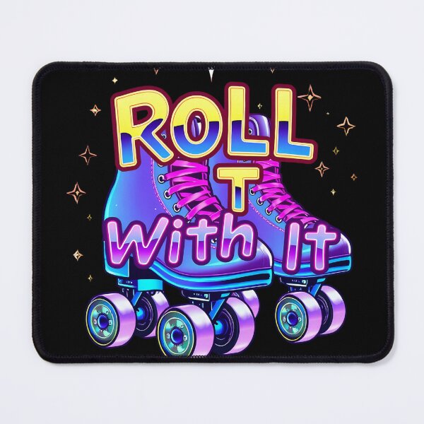 Item preview, Roll With It – Y2K Roller Disco Vibes designed and sold by Zenthosprint.