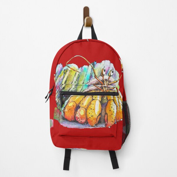 Item preview, Vibrant Hermit Crab with Rainbow shell designed and sold by OlenaKoshevaArt.