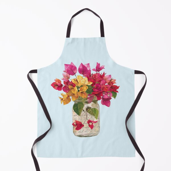 Item preview, Mason jar with Bougainvillea tropical flowers designed and sold by scicilysimonee.