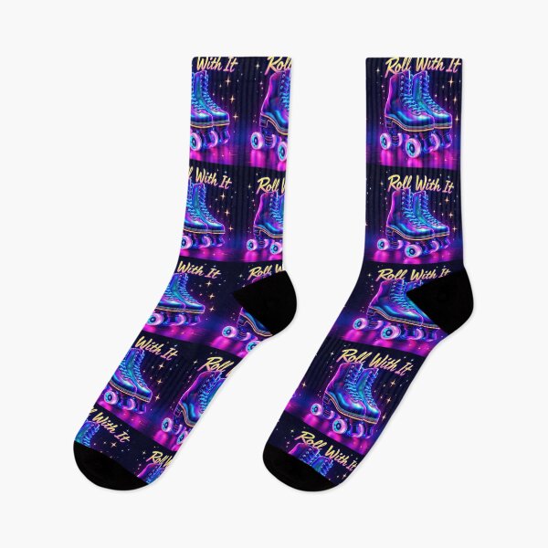 Item preview, Roll With It – Y2K Roller Disco Vibes designed and sold by Zenthosprint.