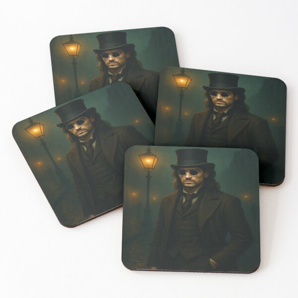 Item preview, Gaslamp Phantom – Alluring Victorian Stranger in Fog-Drenched London Streets designed and sold by fairmaiden7.