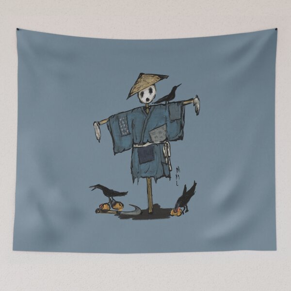 Item preview, Kakashi: The Quiet Guardian – Harvest Spirit with Crow | Japanese Folklore Halloween designed and sold by tokomoroJP.