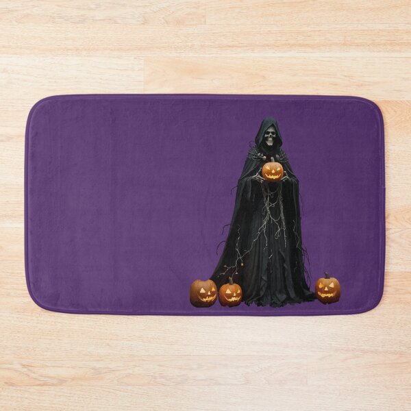 Item preview, Halloween Skeleton Wearing Black Hooded Cloak Cut Out designed and sold by taiche.