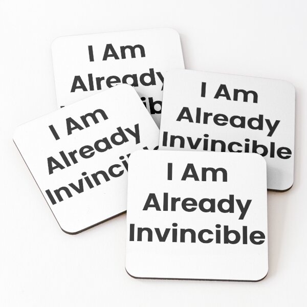 Item preview, I Am Already Invincible designed and sold by The Winning Formula™ Prints.