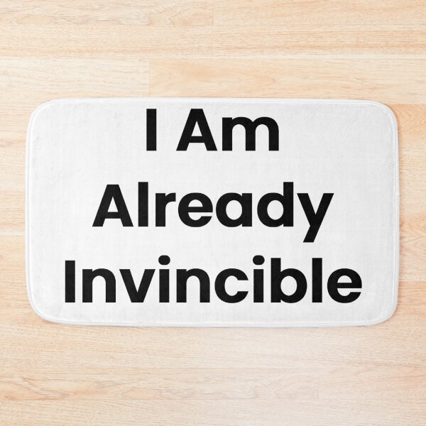 Item preview, I Am Already Invincible designed and sold by The Winning Formula™ Prints.