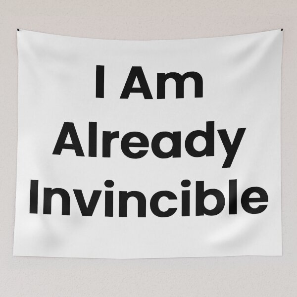 Item preview, I Am Already Invincible designed and sold by The Winning Formula™ Prints.