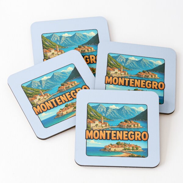 Item preview, Montenegro -- Bay of Kotor & Sveti Stefan designed and sold by Myra365Art.