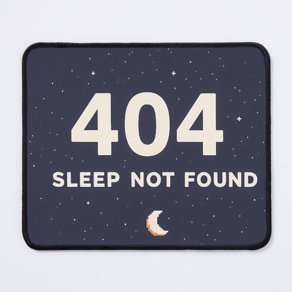 Item preview, 404 Sleep Not Found – Funny Pixel Art Insomnia Design designed and sold by Space Hyenas.