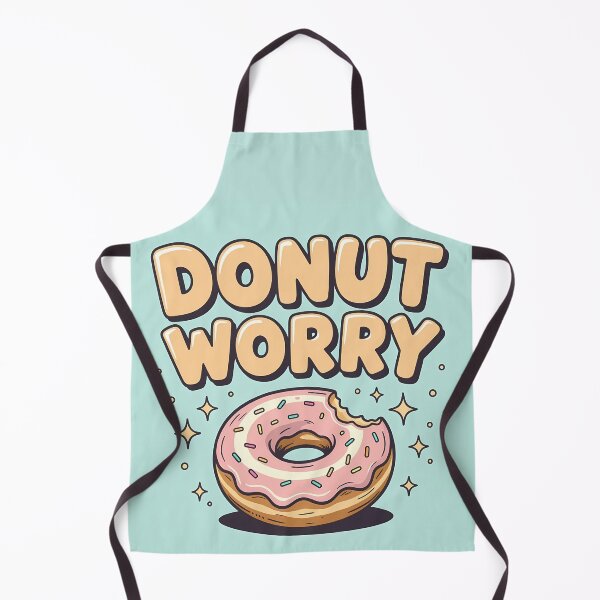 Item preview, Donut Worry – Cute Pink Donut Pun Design designed and sold by Space Hyenas.