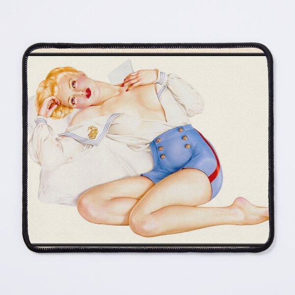 Item preview, Navy Girl Pin-up Art by Alberto Vargas Vintage Pin-Up Girl Art designed and sold by Xzendor7 Digital Art Creations.