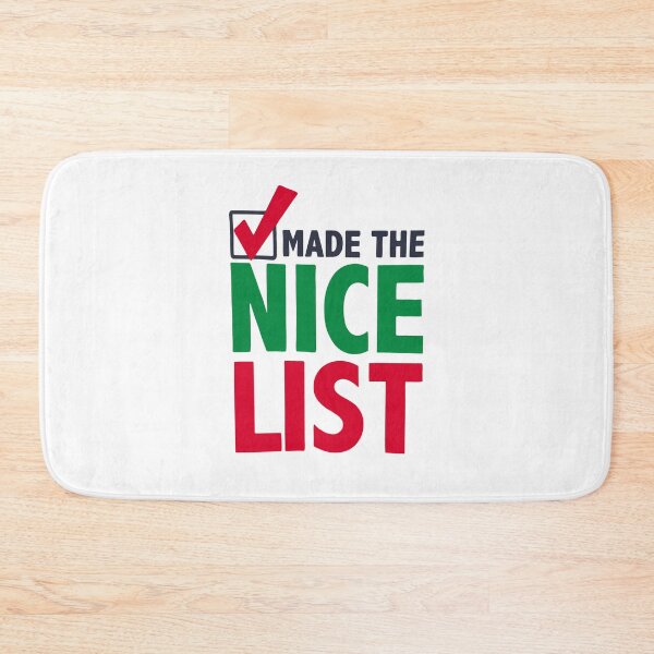 Item preview, Made the Nice List Christmas 2025 – Festive Holiday Santa Approved Text Design designed and sold by artworkathome.