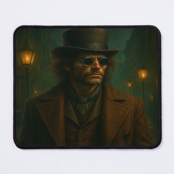 Item preview, “The Watcher of Gaslamp Row – Victorian Shadows & Steamlight Intrigue” designed and sold by fairmaiden7.