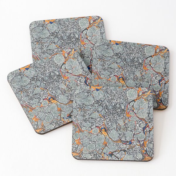 Item preview, Vintage Marbled Decorative Paper: Traditional Bookbinding Endpaper Design designed and sold by PinUpPizzazz.