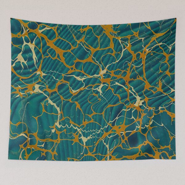 Item preview, Vintage Marbled Decorative Paper: Traditional Bookbinding Endpaper Design designed and sold by PinUpPizzazz.