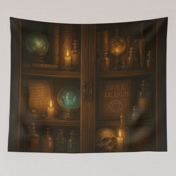 Item preview, “The Relic Vault – Arcane Artifact Display for Fantasy Lovers & Gamers” designed and sold by fairmaiden7.