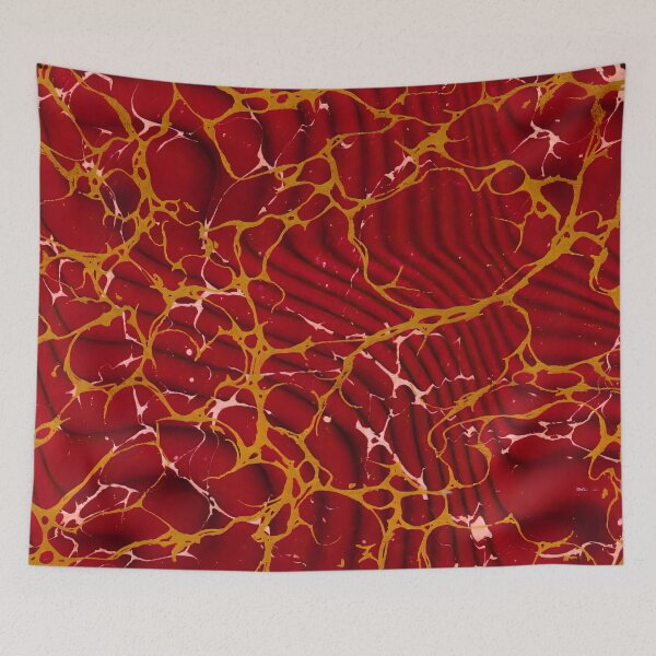 Item preview, Vintage Marbled Decorative Paper: Traditional Bookbinding Endpaper Design designed and sold by PinUpPizzazz.