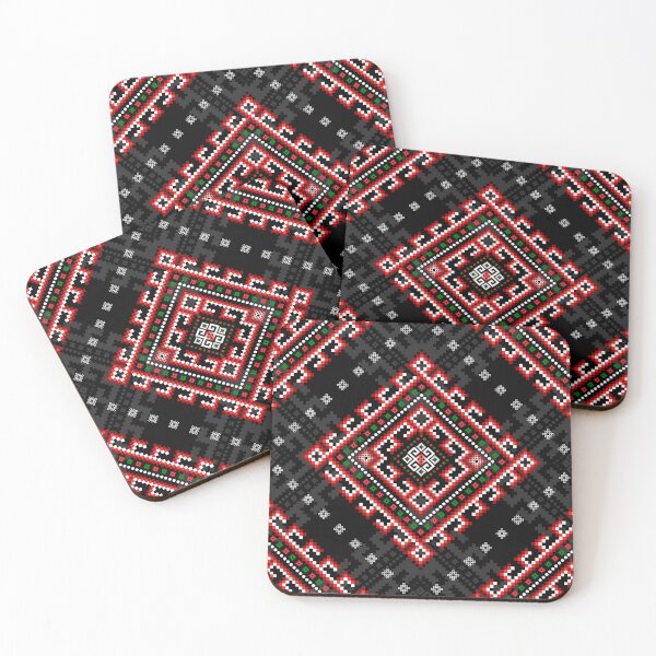 Item preview, Red & Black Pixel Ethnic Pattern designed and sold by Khwanchai.