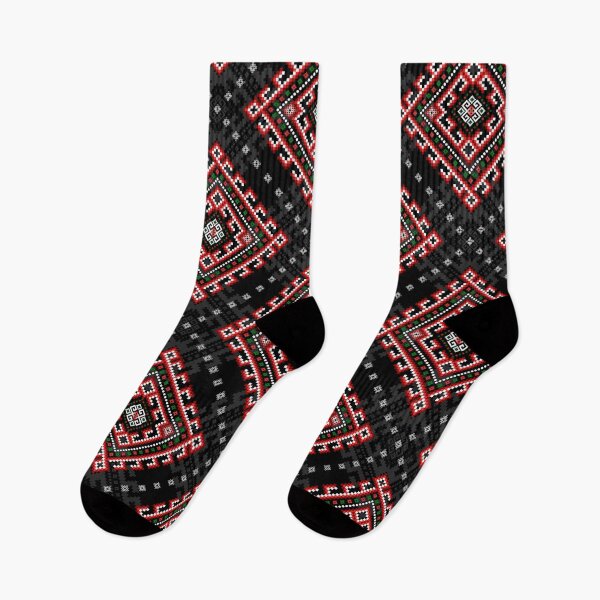Item preview, Red & Black Pixel Ethnic Pattern designed and sold by Khwanchai.