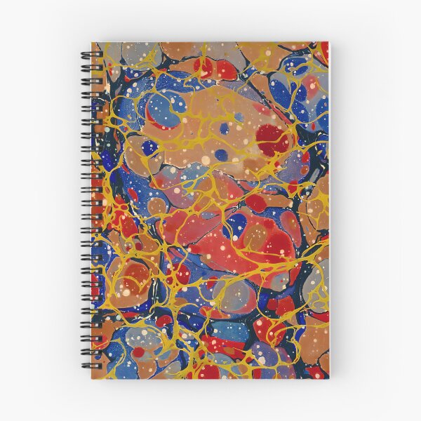 Item preview, Vintage Marbled Decorative Paper: Traditional Bookbinding Endpaper Design designed and sold by PinUpPizzazz.
