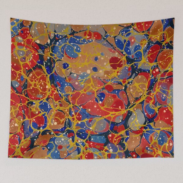 Item preview, Vintage Marbled Decorative Paper: Traditional Bookbinding Endpaper Design designed and sold by PinUpPizzazz.