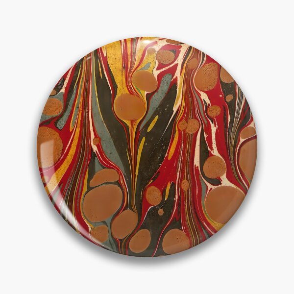 Item preview, Vintage Marbled Decorative Paper: Traditional Bookbinding Endpaper Design designed and sold by PinUpPizzazz.