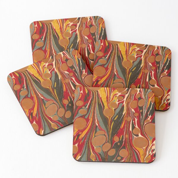 Item preview, Vintage Marbled Decorative Paper: Traditional Bookbinding Endpaper Design designed and sold by PinUpPizzazz.