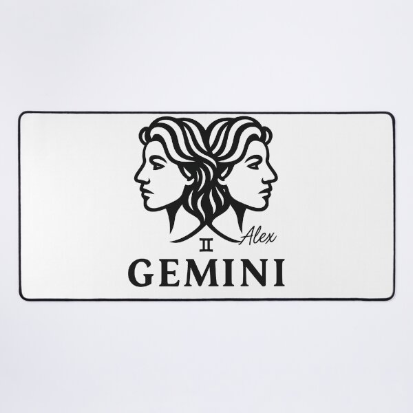 Item preview, Gemini Zodiac Sign – Twin Faces Art with Alex Signature designed and sold by AlexLineArt.