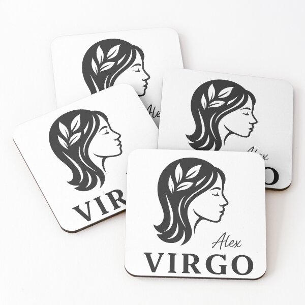 Item preview, Virgo Zodiac Sign – Elegant Maiden Line Art with Alex Signature designed and sold by AlexLineArt.