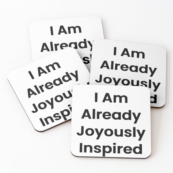 Item preview, I Am Already Joyously Inspired designed and sold by The Winning Formula™ Prints.