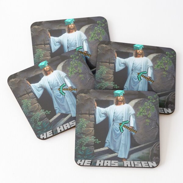 Item preview, He Has Risen (Jesus Christ Minecraft) designed and sold by G Hub.