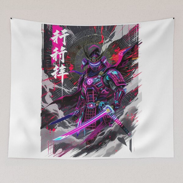 Item preview, Cyber Samurai – Neon Honor Warrior designed and sold by Zenthosprint.