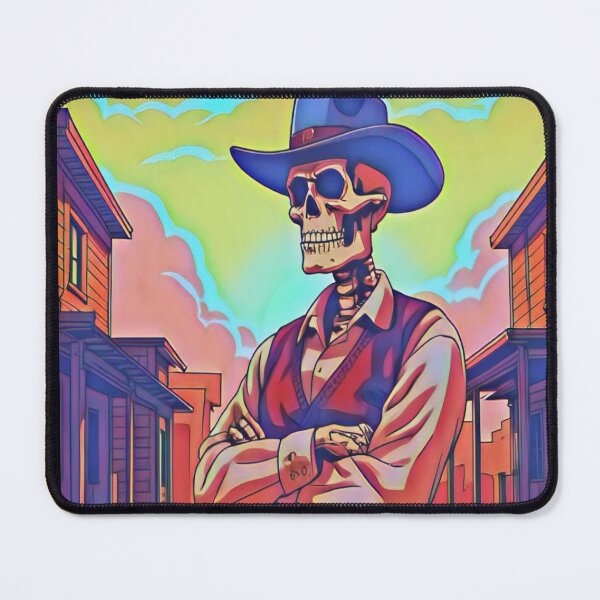 Item preview, Cowboy Skeleton Western Skull – Rustic Outlaw Cowboy Art designed and sold by creativerooney.