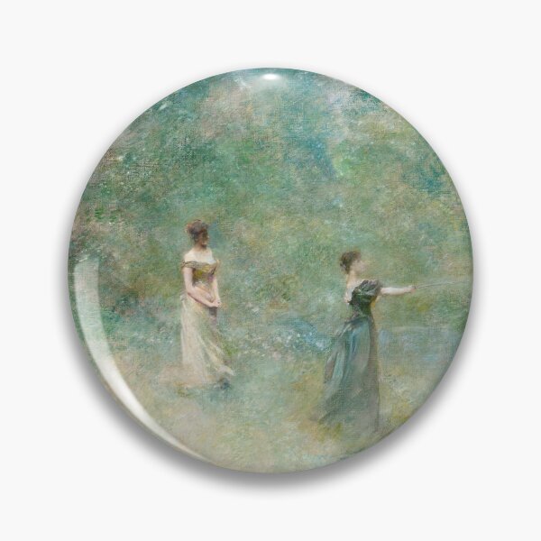 Item preview, Thomas Wilmer Dewing Summer 1890 American Tonalist Painting designed and sold by Under-TheTable.