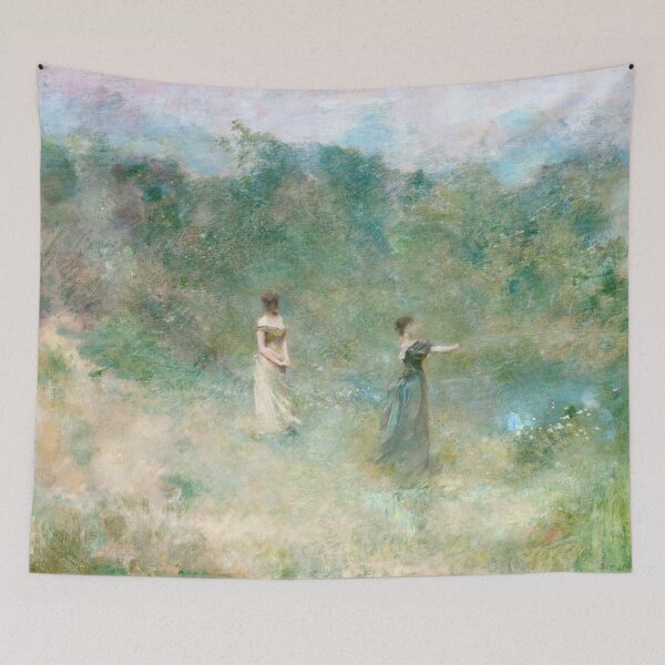 Item preview, Thomas Wilmer Dewing Summer 1890 American Tonalist Painting designed and sold by Under-TheTable.