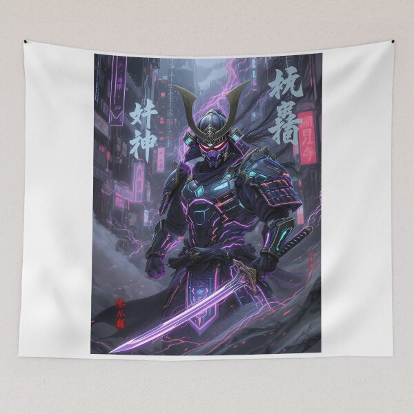 Item preview, Cyber Samurai – Neon Honor Warrior designed and sold by Zenthosprint.