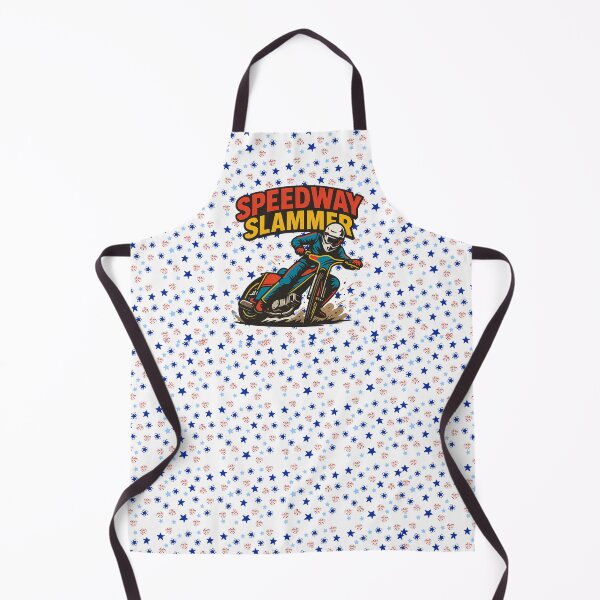 Item preview, Speedway Slammer – Patriotic Motorcycle Racing Design with Stars designed and sold by Lunaria Arts.