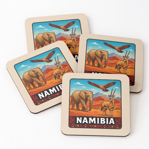 Item preview, Namibia Wildlife — Desert Elephant & Oryx, Namib Desert designed and sold by Myra365Art.